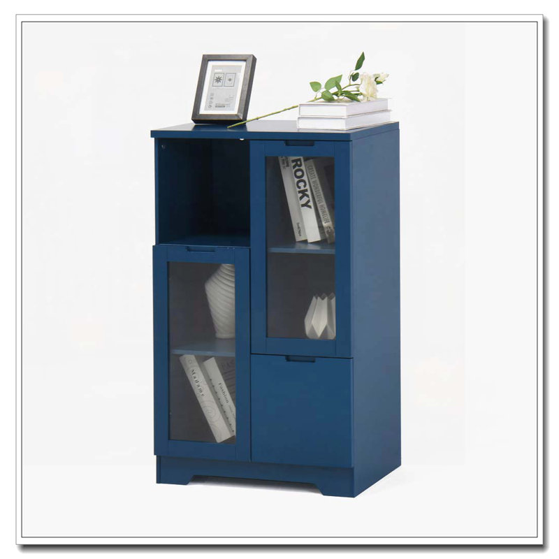 Armoire de rangement arquée, Bleu