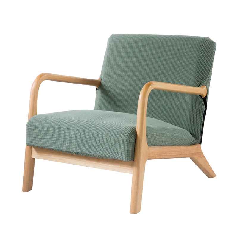 Housse pour fauteuil à coussins carrés/rectangulaires, Vert