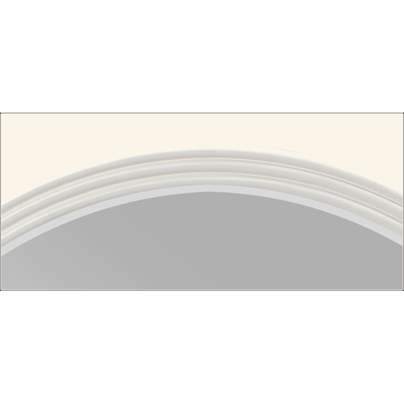 Gray Round Mirror