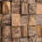 Rustic Abstract Wall Decor on Solid Wood