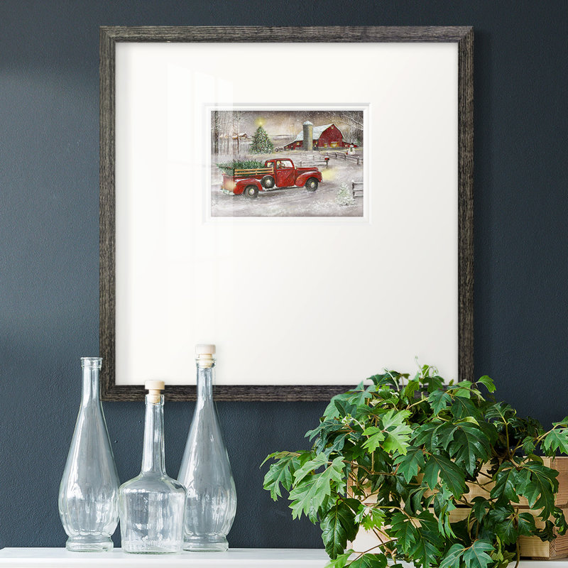 «Made Christmas Memoriespremium», reproduction encadrée, L 17 po x H 17 po, Encadrement brun foncé