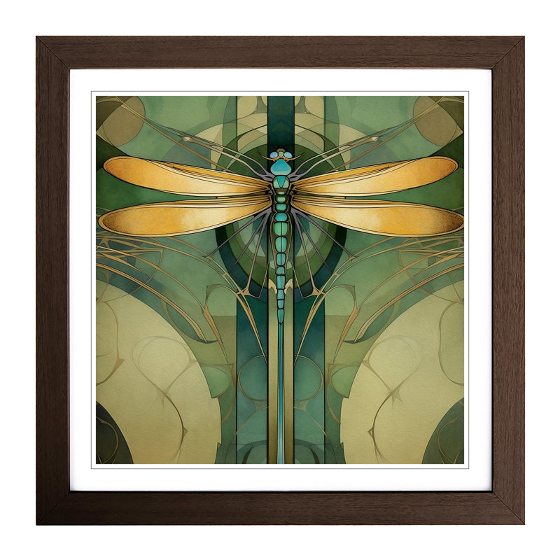 Single Picture Frame Print on Wood, Walnut