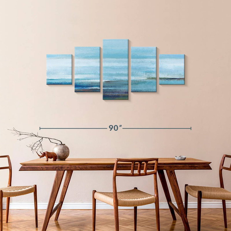 Calm Water Abstract, H 36 po x l 80 po