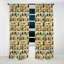 Nomadic Treasures Boho Motif II - Rideau abstrait - Rideau occultant géométrique - 1 panneaux-107555798
