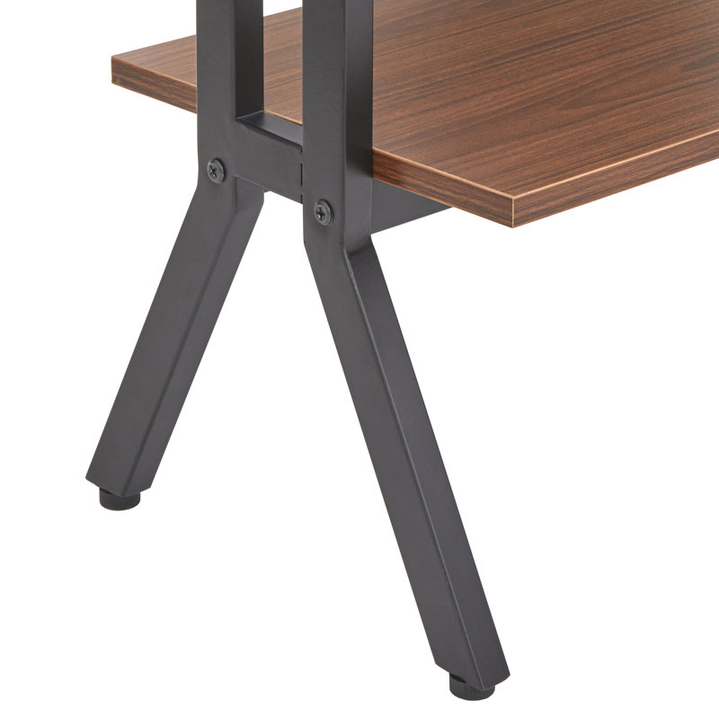 Mcauley Bookcase, Walnut/Black