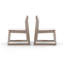 2 chaises de salle à manger grises toutes saisons avec une durabilité moderne, une grande durabilité et une facilité d'entretien personnalisable