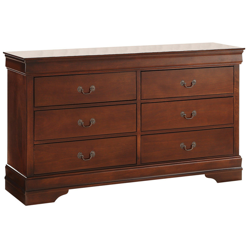 Commode de style traditionnel 1pc Louis Phillipe, Brun