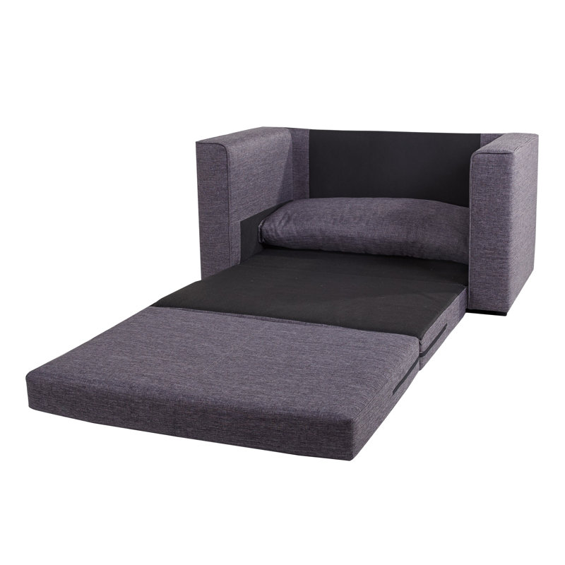 Cedarpoint Upholstered 53'' Sleeper Sofa, Dark Gray