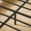 Structure de lit pour grand lit en bois avec lignes ondulées, aucun sommier nécessaire-1859642853