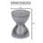 Beardall Metal Handmade Hammered Hourglass Side End Accent Table-364578110