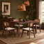 Ensemble repas 5 pièces Solace avec chaises courbées-251387027-20084588
