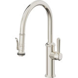 Davoli Pull-Down Kitchen Faucet with Squeeze Sprayer - Low Arc Spout