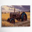 «Farm Vintage Tractors», art mural sur toile brune-1845714938