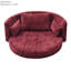 Chaise de lit pliante, pour différentes configurations. Lin bourgogne, design moderne, siège multifonctionnel pliable, canapé-lit et chaise longue inclus. Gain de place, confortable
