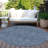 Riyala Blue Washable Indoor-Outdoor Rug - -392662940