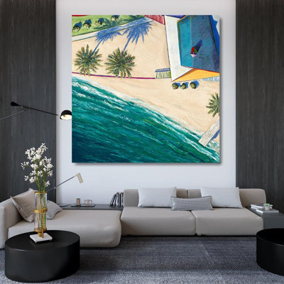 ArtDirect Morris, Douglas K. Gallery Wrapped Canvas Art Titled: Coastal Shadows 1
