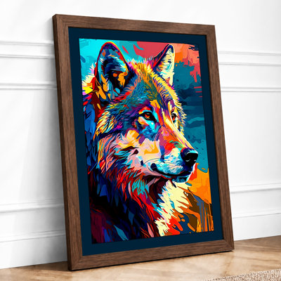 Electric Wolf Modern - Print