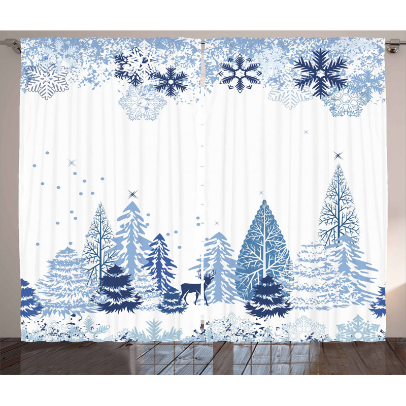 Semi-Sheer Rod Pocket Curtain Panels, 54" x 96"