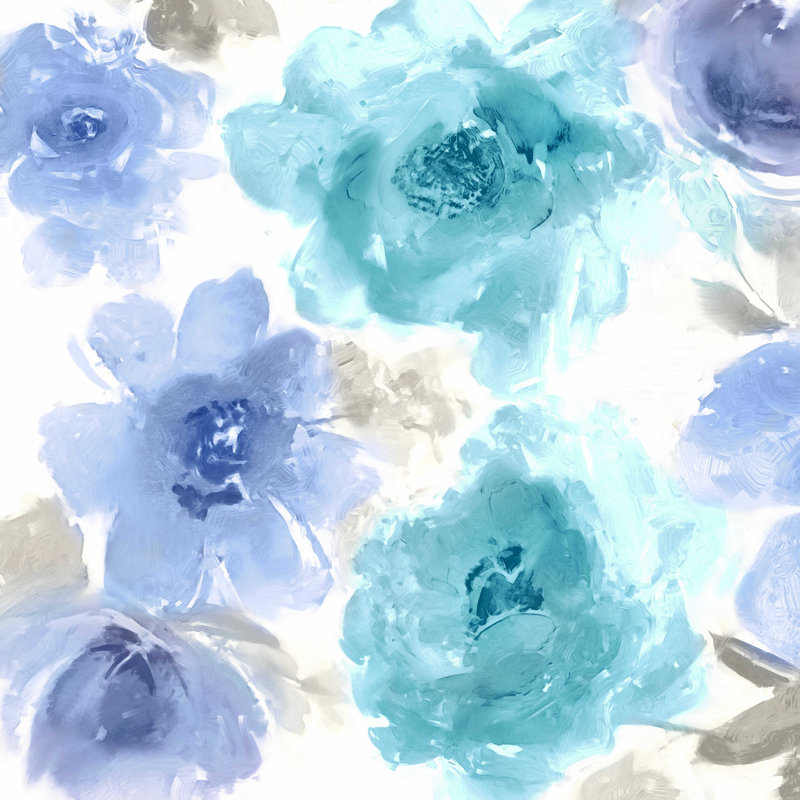Bleu et bleu sarcelle, H 12 po x l 12 po