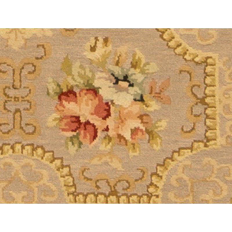 High-Quality Hand-Knotted Oyster Area Rug