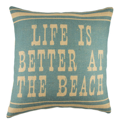 Jute / Sisal Reversible Throw Pillow