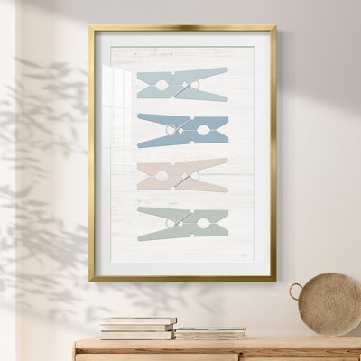 Épingles à linge - impression encadrée