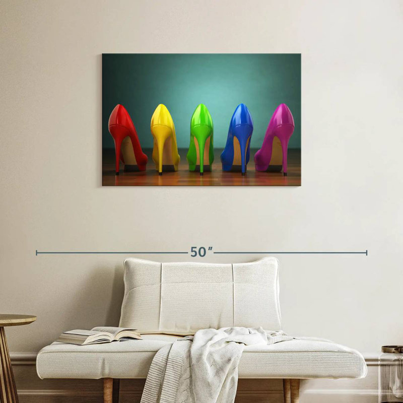 Shuttleworth Rainbow Heels, 24" H x 36" W