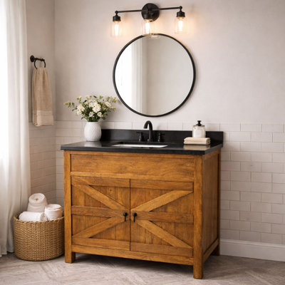 36'' Single Bathroom Vanity with Granite Top
