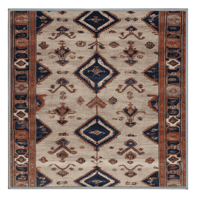 Tapis persan gris lavable à la machine