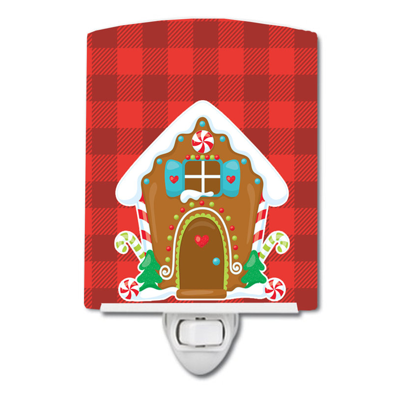 Silloth Gingerbread House Ceramic Night Light