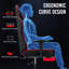 Fauteuil de jeu ergonomique à massage avec accoudoirs réglables-224382446