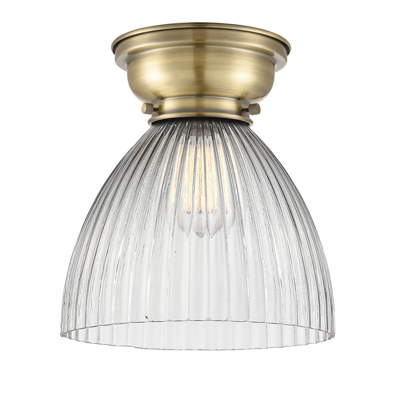 Plafonnier encastré 1 lumière 9,5 po Tallulah, Laiton antique, Ampoule DEL 6 watts Vinage