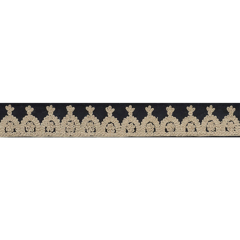Ruban brodé Noelia, Onyx