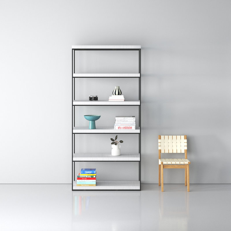 Bilbrook Standard Etagere Bookcase, White