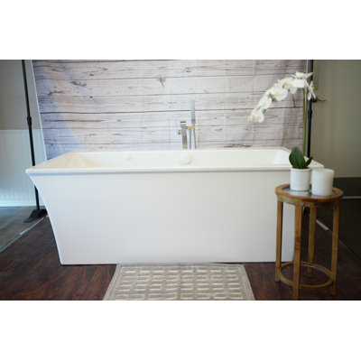 66'' x 36'' Freestanding Soaking Plastic / Acrylic Bathtub