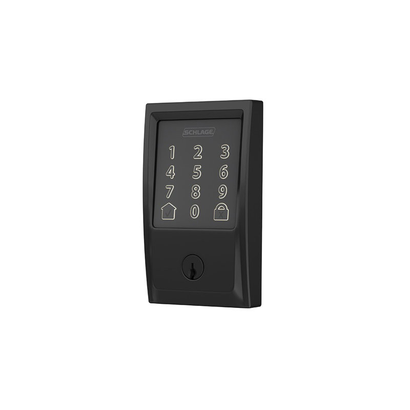 Encode Smart WiFi Deadbolt with Century Trim, Yes, Matte Black