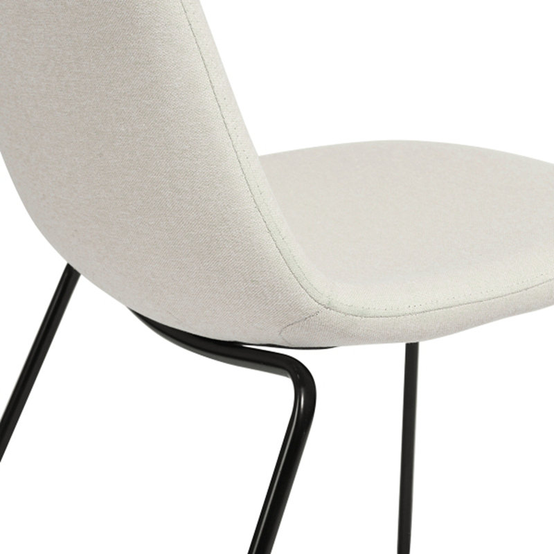 Chaise de salle à manger rembourrée, Beige