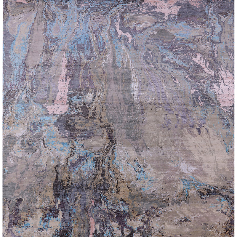 Tapis gris Strope, Carré 5 pi