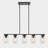 Elliyanna 5 - Light Dimmable Cylinder Chandelier Modern Farmhouse Chandelier Black Chandelier Light Fixture Dinning Room Chandelier