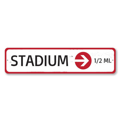 Stadium Custom Aluminum Sign