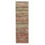 Pasha Wool Striped Area Rug in Beige/Red/Black/Brown