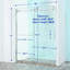Porte de douche coulissante simple semi-cadre, 56-60 \
