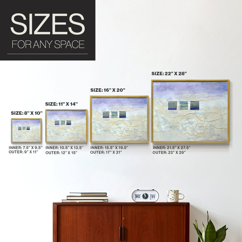 String Windows I -Framed Print - Restickable, 16" H x 20" W