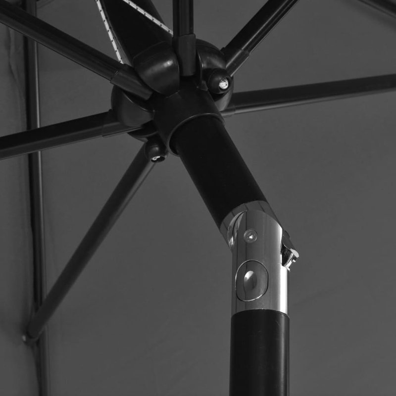 Garden Parasol 3m Steel Pole, Anthracite