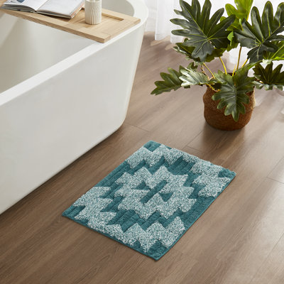 Pagosa Springs Bath Rug  Green 17x24"