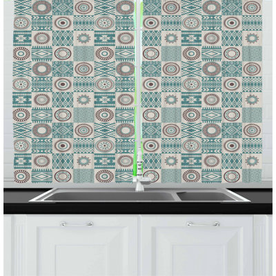 Patchwork Tailored Kitchen Curtain