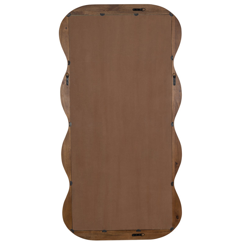 Frances Wavy Solid Wood Beveled Mirror