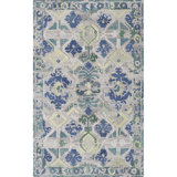 Sorrento Hand Tufted PET Indoor/Outdoor Rug in Natural/Blue/Yellow