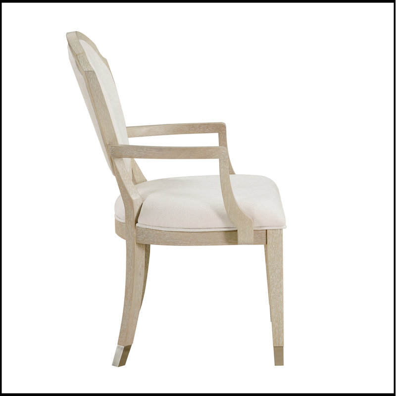 Ensemble de 2 fauteuils contemporains en bois de chêne clair revêtus de chêne clair pour la salle à manger et la cuisine