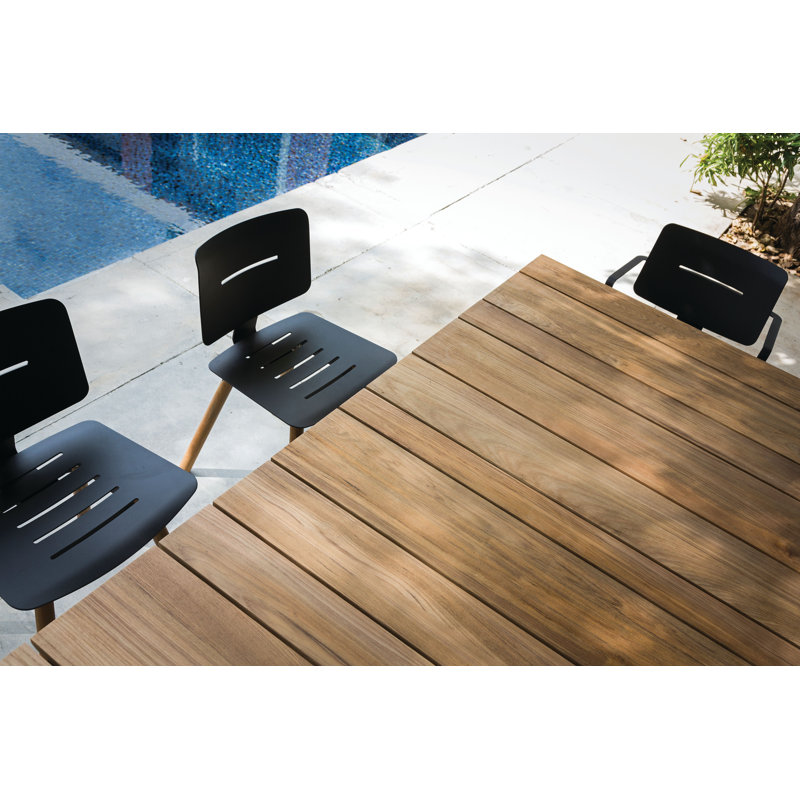 Machar Outdoor Dining Table, Anthracite, 39.38" W x 78.75" L x 29.5" H